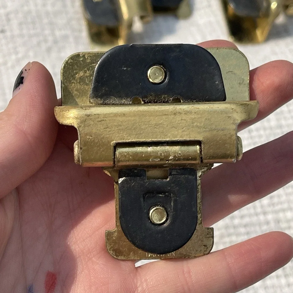 Vintage Style Amerock Double Demountable Cabinet Hinge 3/8